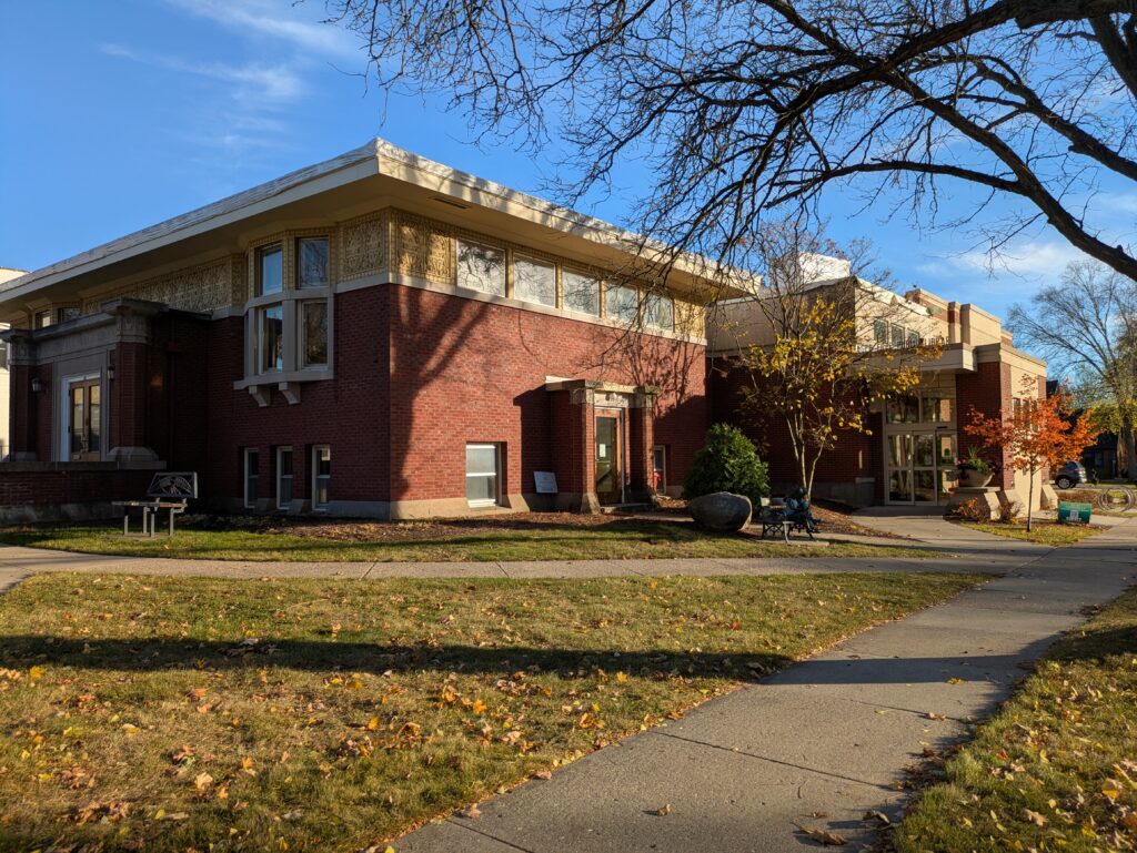 exterior picture of the Eager Free Public Library